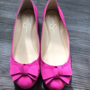 Pink Jessica Simpson ballet flats